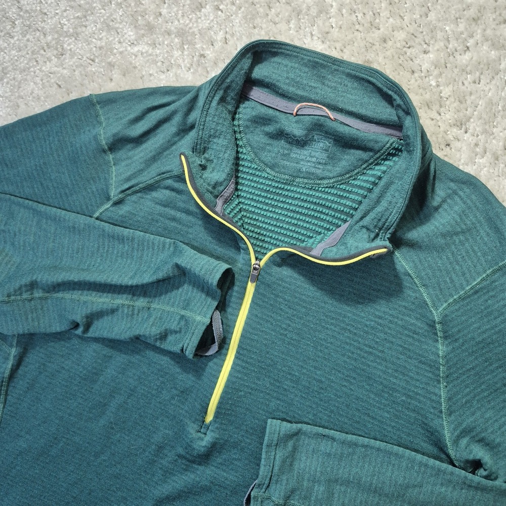 Patagonia Capilene Baselayer 1/4 Zip Shirt Mens Large Thermal Weight Polartec